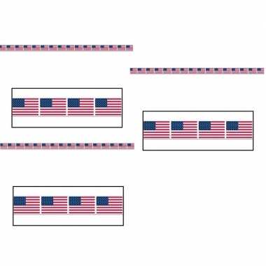 3x amerikaanse vlag markeerlint 6 meter kopen