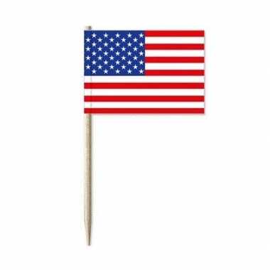 Amerikaanse  50x cocktailprikkers USA kopen