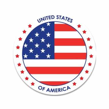 Amerikaanse  Amerika sticker rond 14,8 cm kopen