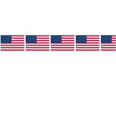 Amerikaanse vlag markeerlint 6 meter kopen