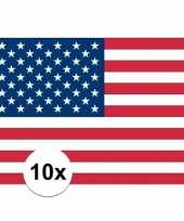 Amerikaanse 10x vlag usa stickers kopen