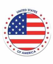 Amerikaanse 10x vs usa sticker rond 14 8 cm landen decoratie kopen