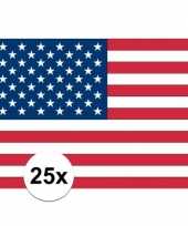 Amerikaanse 25x vlag usa stickers kopen