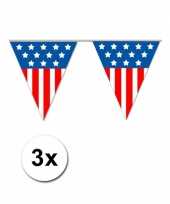 Amerikaanse 3x vlaggenlijn usa 5 meter kopen