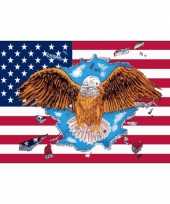 Amerikaanse usa vlag met adelaar kopen