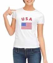 Amerikaanse wit dames t shirt usa kopen
