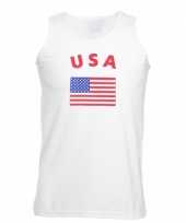 Amerikaanse witte heren tanktop usa kopen 10041147